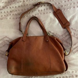 Madewell Cognac Leather Satchel